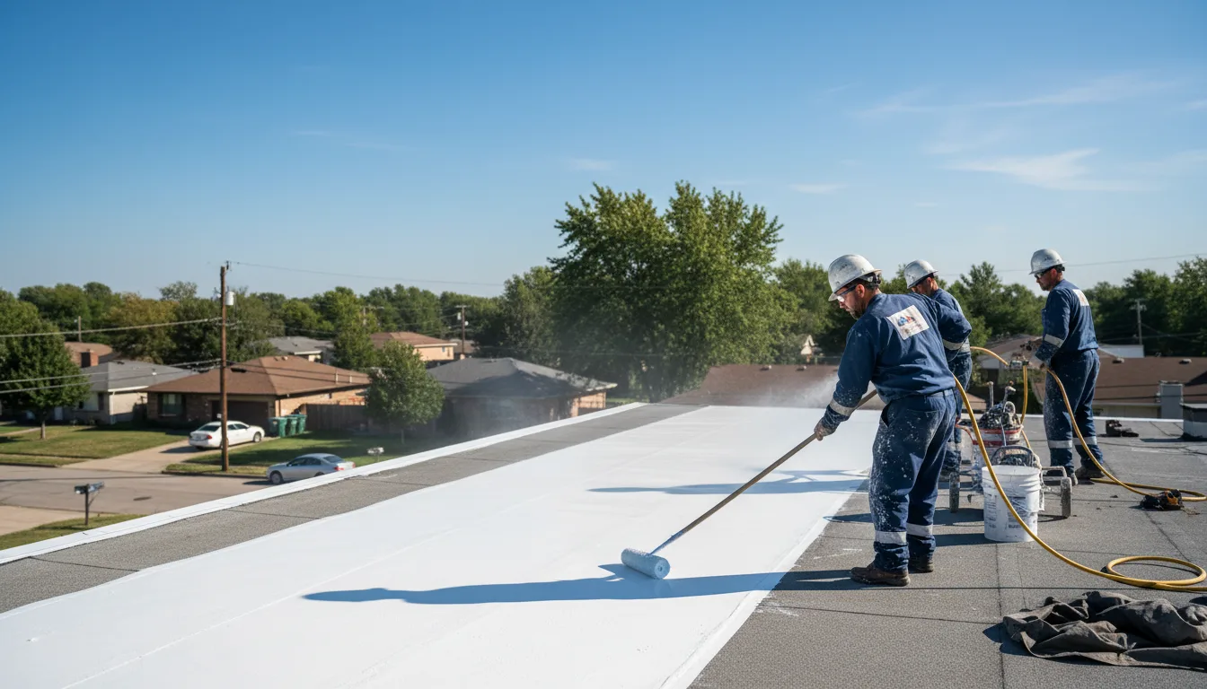 Commercial roof coating in Mascoutah, IL near me